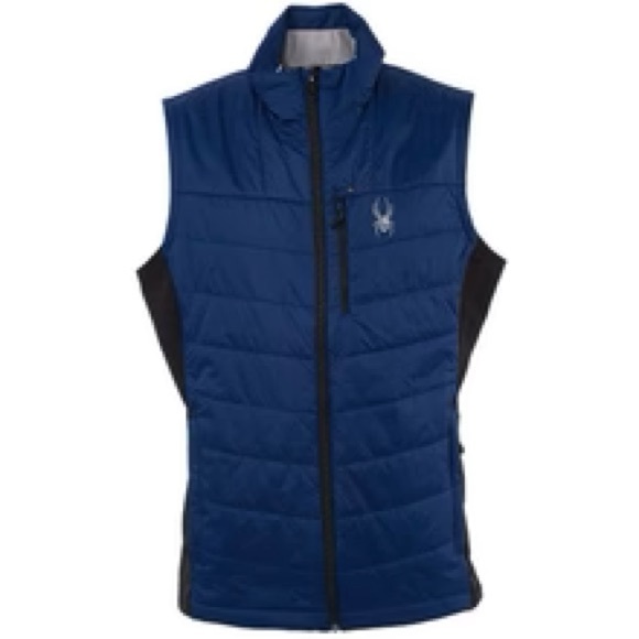 SPYDER New NWT black Glissade Hybrid
Insulated Vest Size S blue Men - Picture 3 of 11